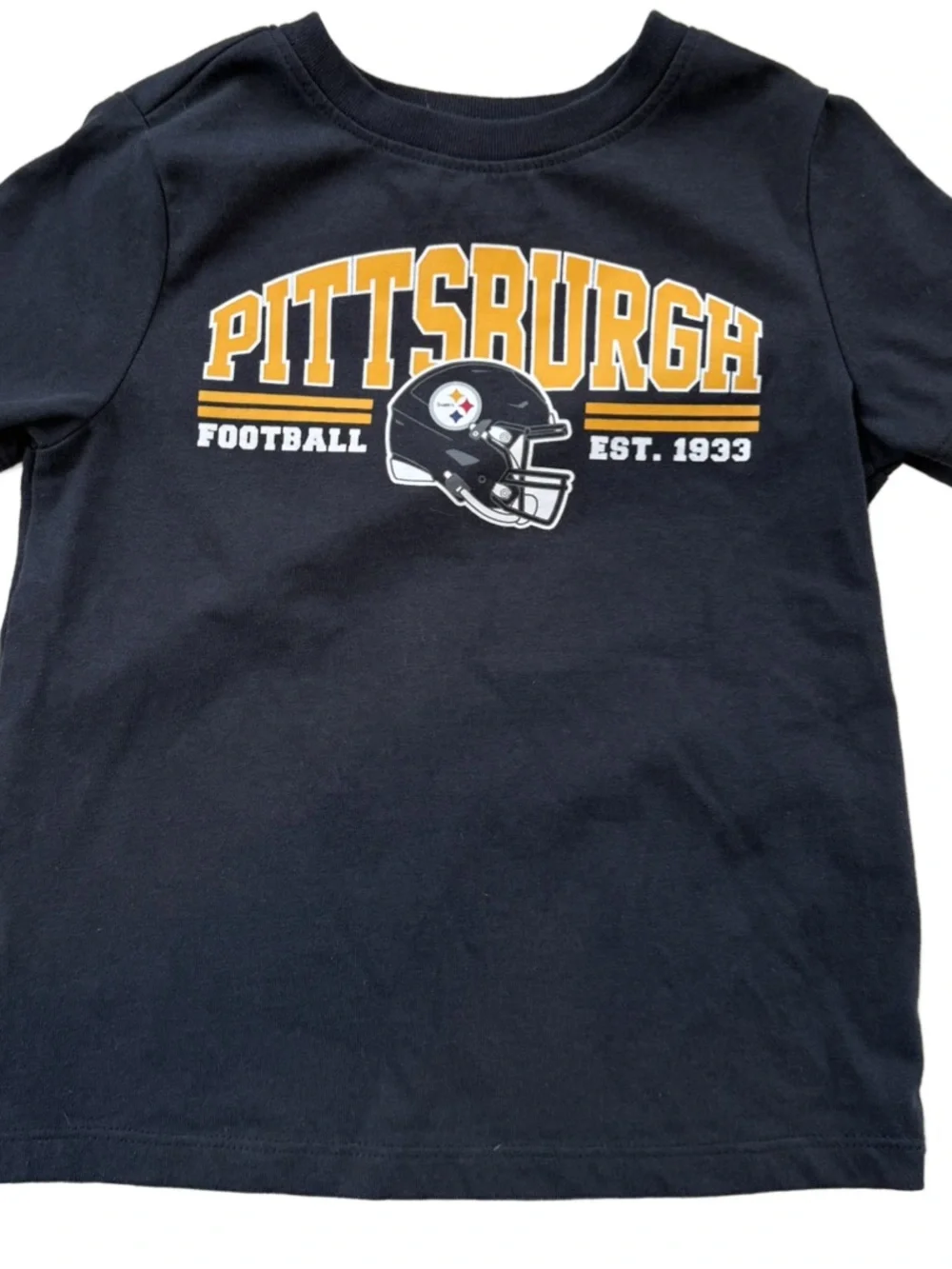 Old Navy NFL Team Apparel Pittsburgh Steelers Football Toddler Tee Size 3T
